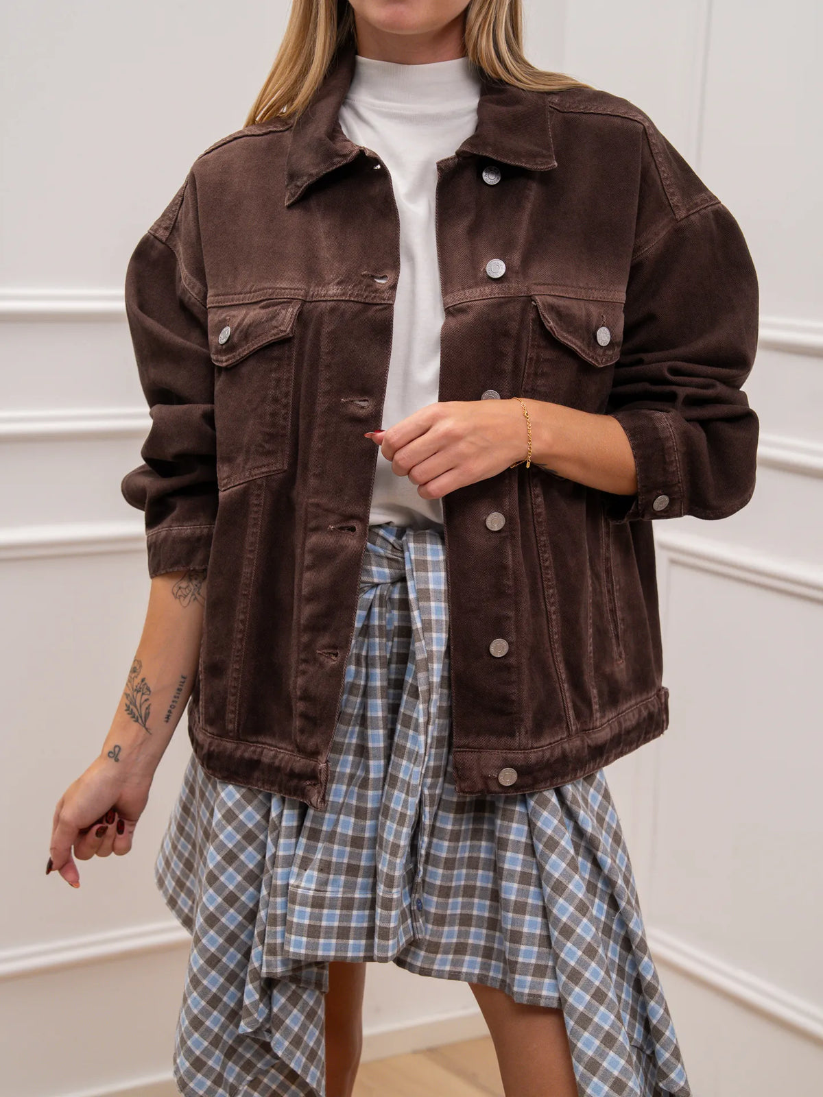 Giacca in denim washed - HaveOne