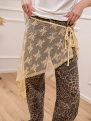Pareo in pizzo crema - Philia Loft