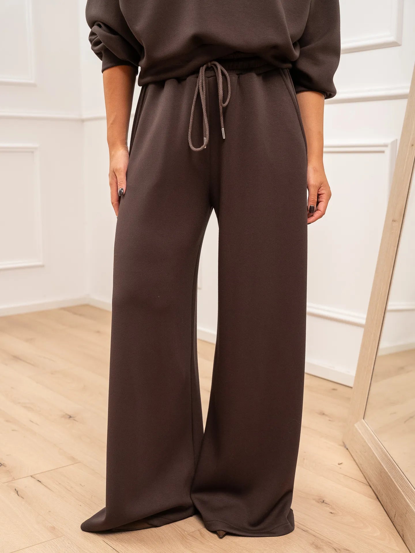 Pantaloni soft touch moro con coulisse - HaveOne