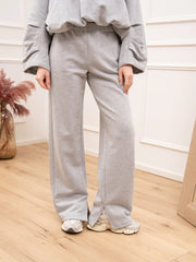 Pantaloni Comfy grigio con spacchetto sul fondo - SoAllure