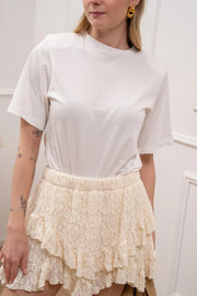 Body bianco con spalline imbottite - HaveOne