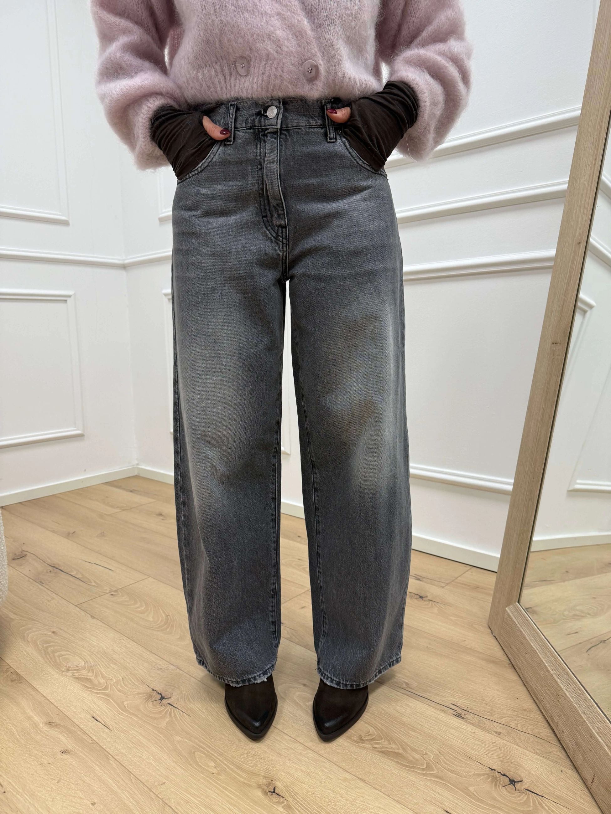 Jeans Bella denim grigio - HaveOne