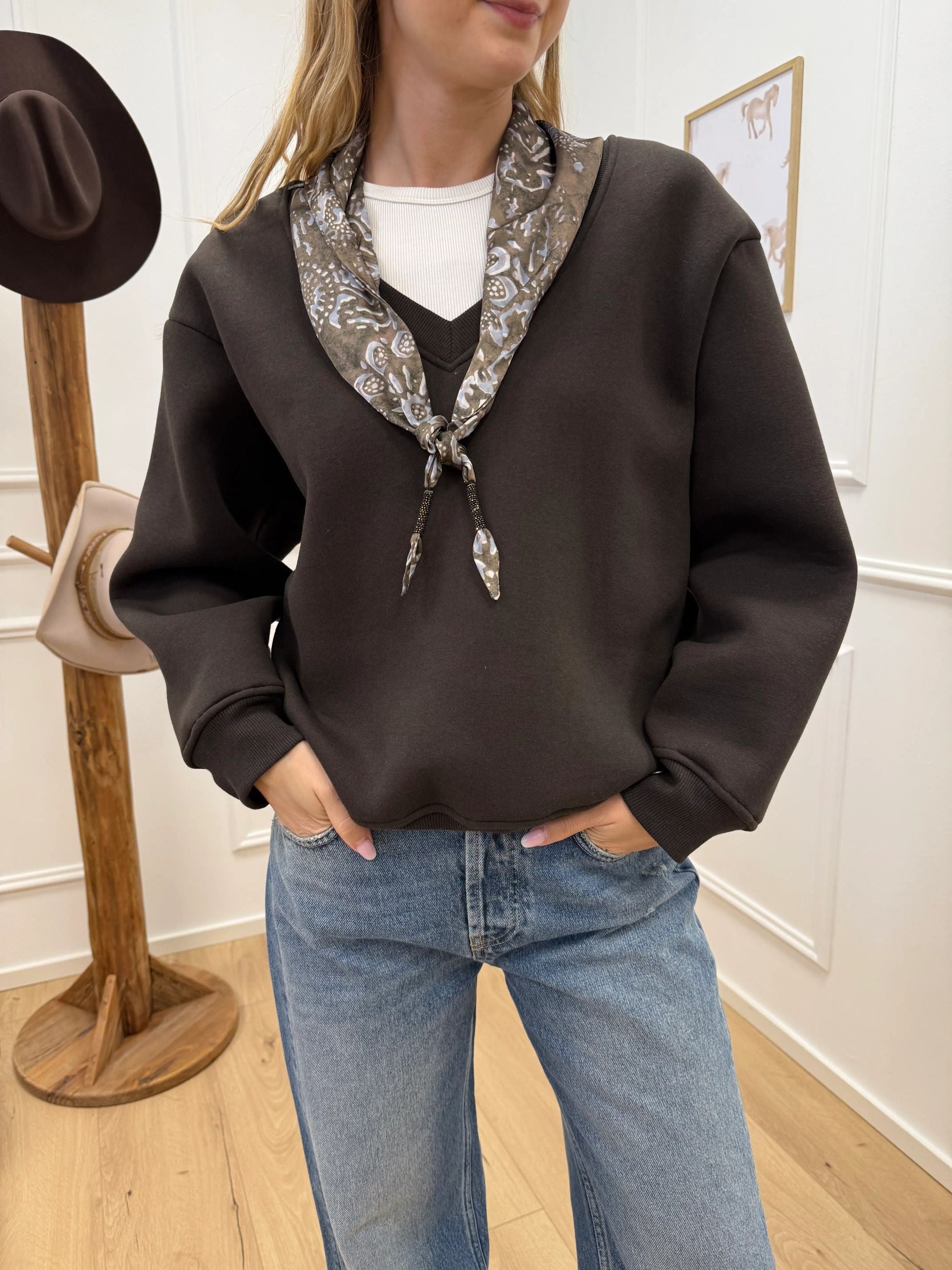 Felpa moro con bandana - Dixie