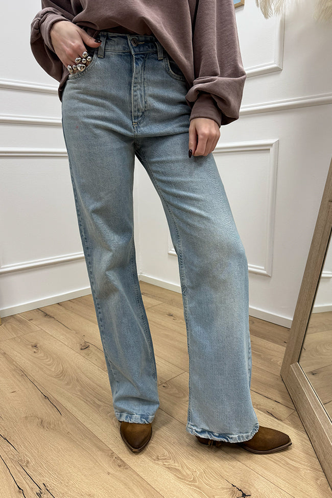 Jeans London lavaggio chiaro gamba dritta - HaveOne