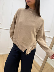 Maglia casha con frange laterali - HaveOne