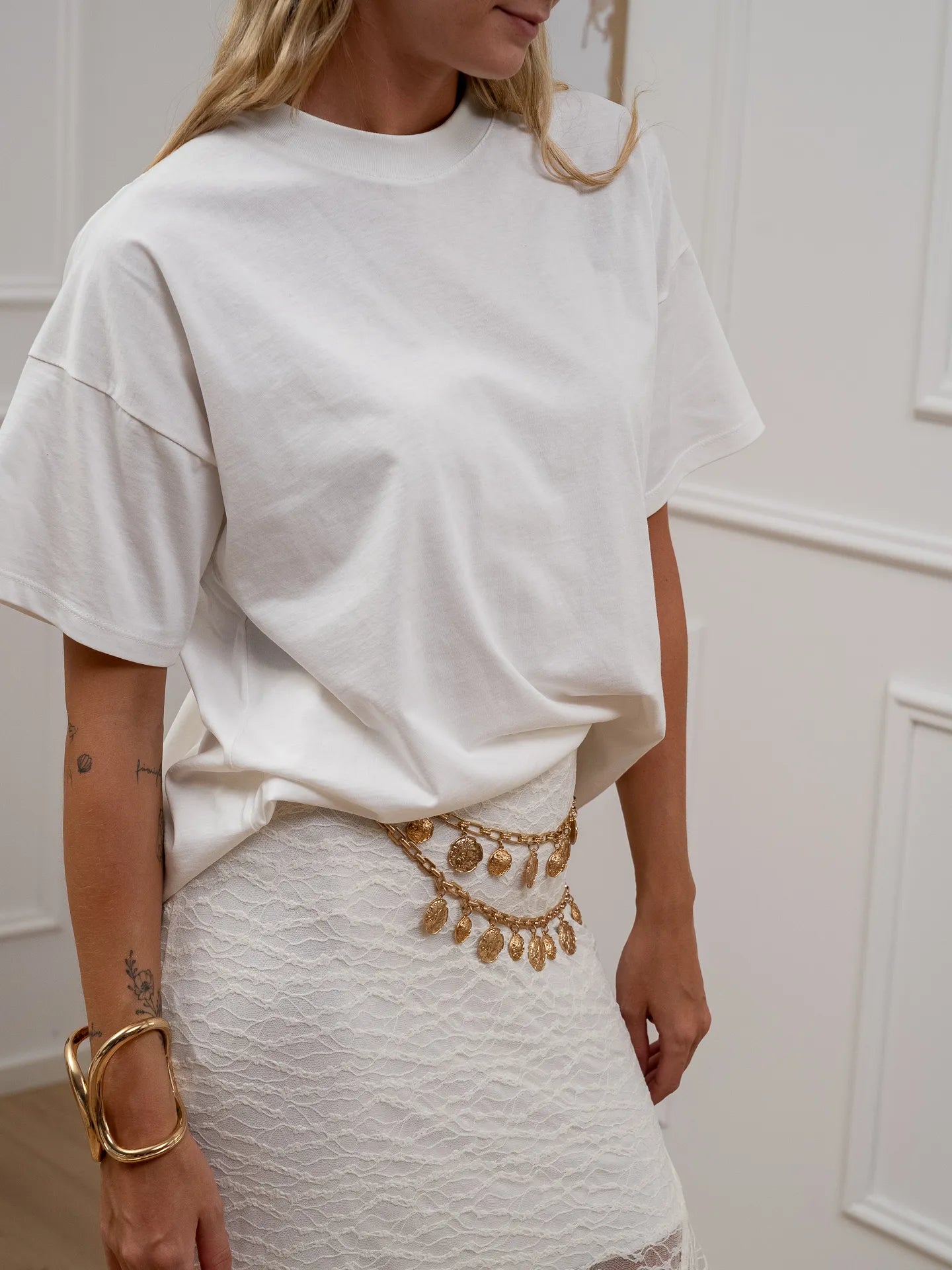 T shirt basic girocollo bianca - Vicolo