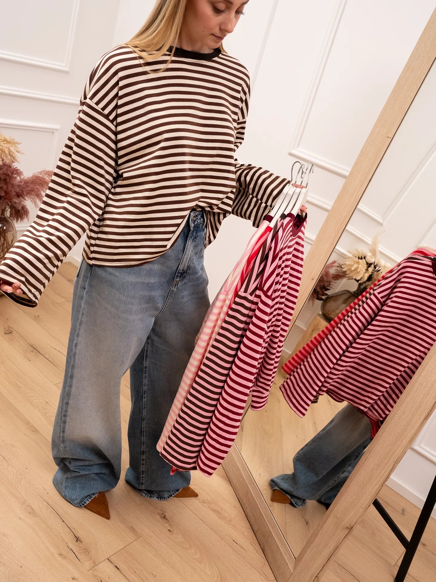 T shirt Stripe burro e cioccolato - Crispy