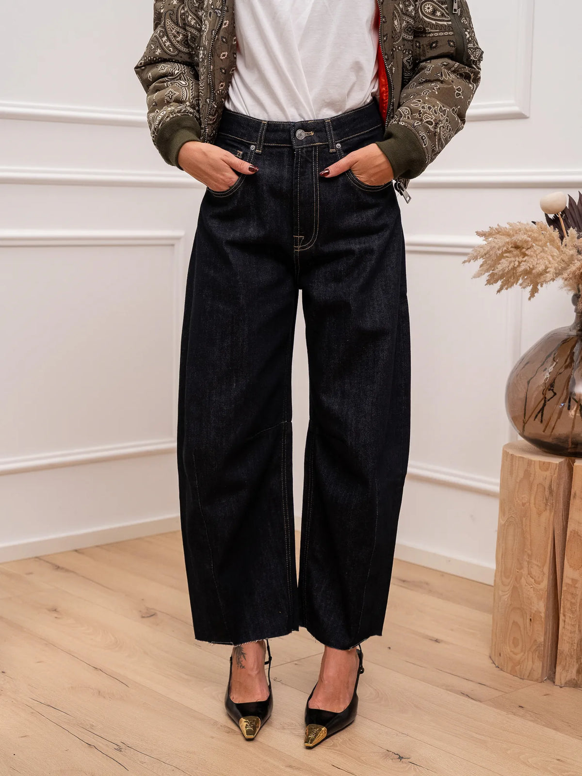 Jeans Delia barrel lavaggio zero - Vicolo