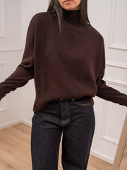 Maglia dolcevita moro in 100% lana - Tensione In