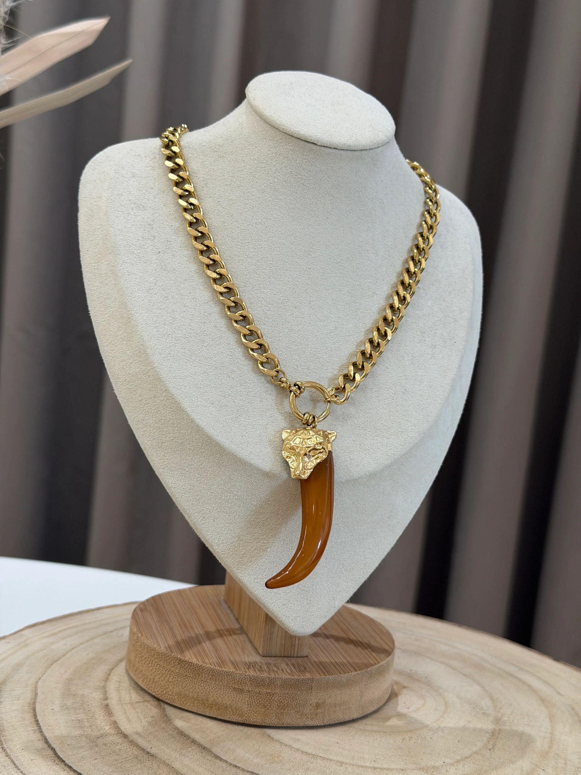 Collana corno ambra - Calibro Shop