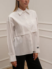 Camicia Pop latte con coulisse - SoAllure