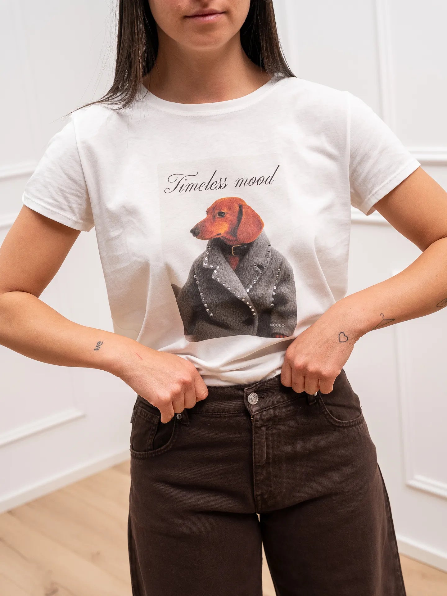 T shirt Timeless Mood slim fit - Vicolo