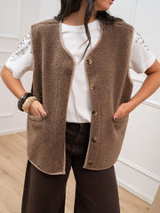 Gilet teddy biscotto - Vicolo