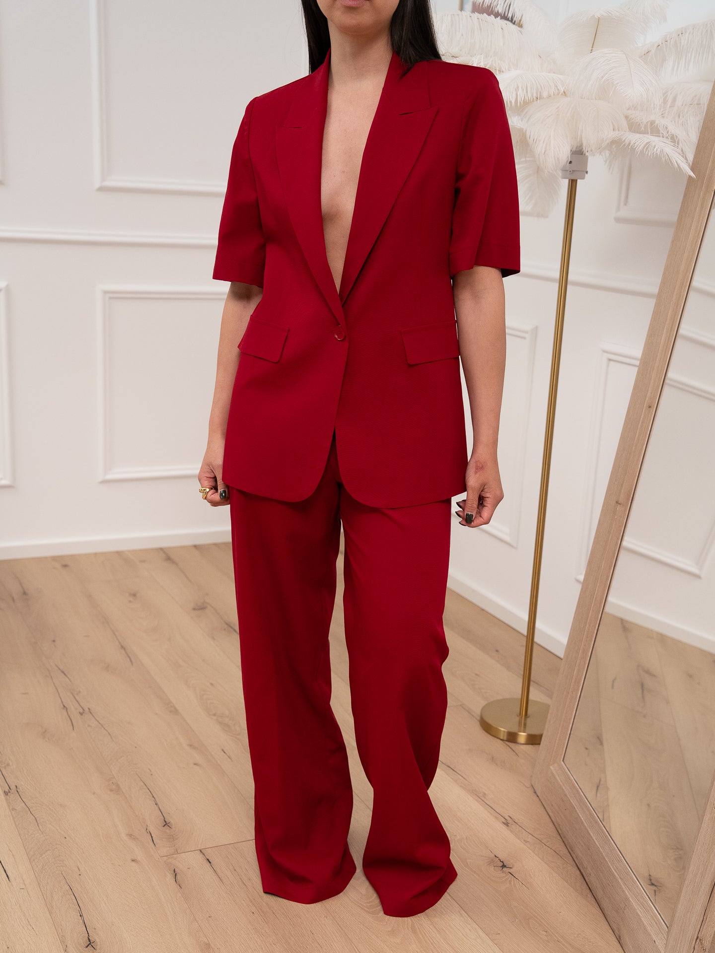 Completo india giacca mezza manica misto lino - Kontatto