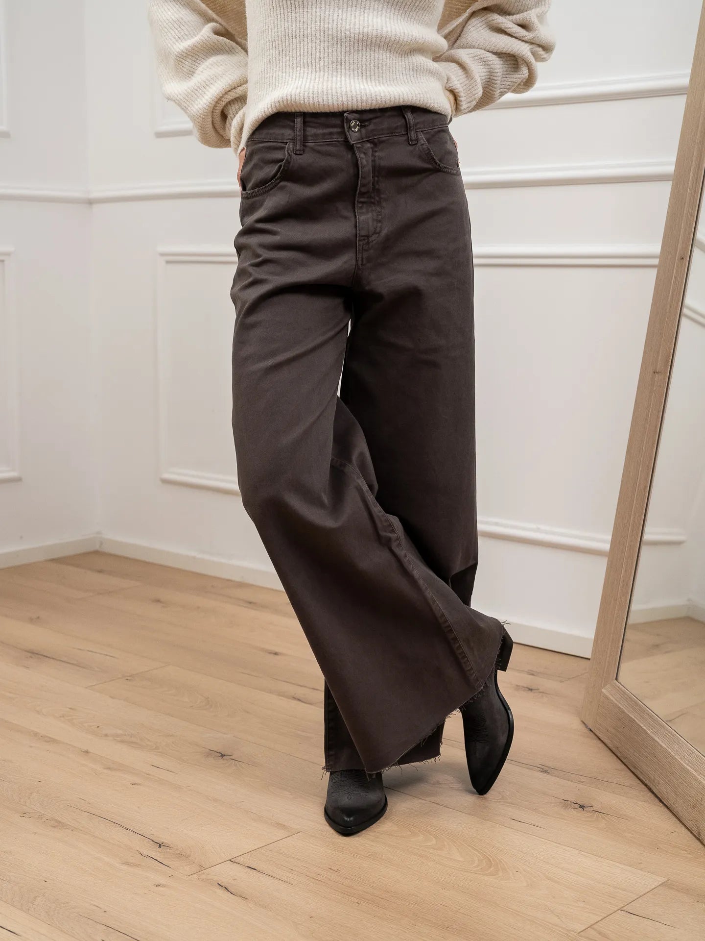 Jeans flair bull denim fondente - SoAllure