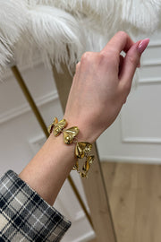 Bracciale cuori oro - Calibro Shop