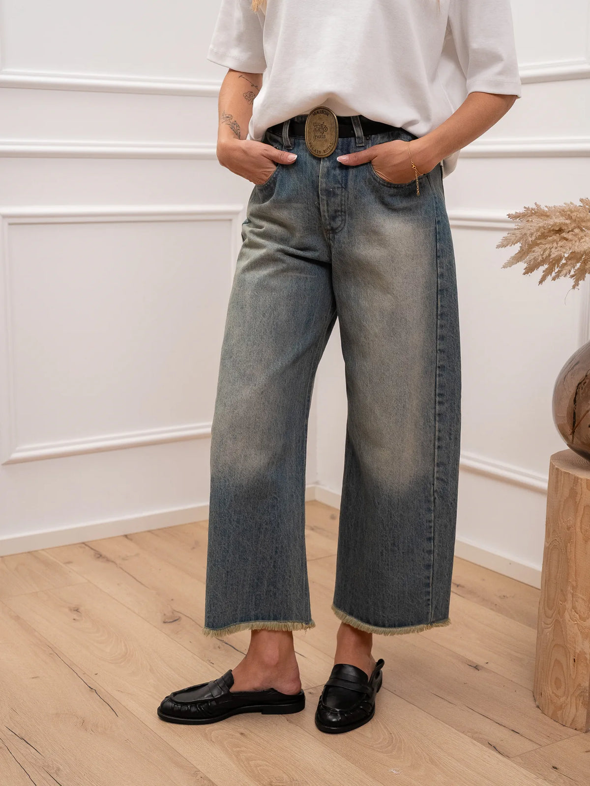 Jeans Denver in denim con cintura ovale - Tensione In