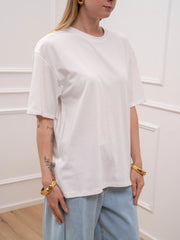T shirt evergreen bianca oversize - Crispy