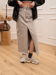 Gonna Ginza in denim grigio - HaveOne