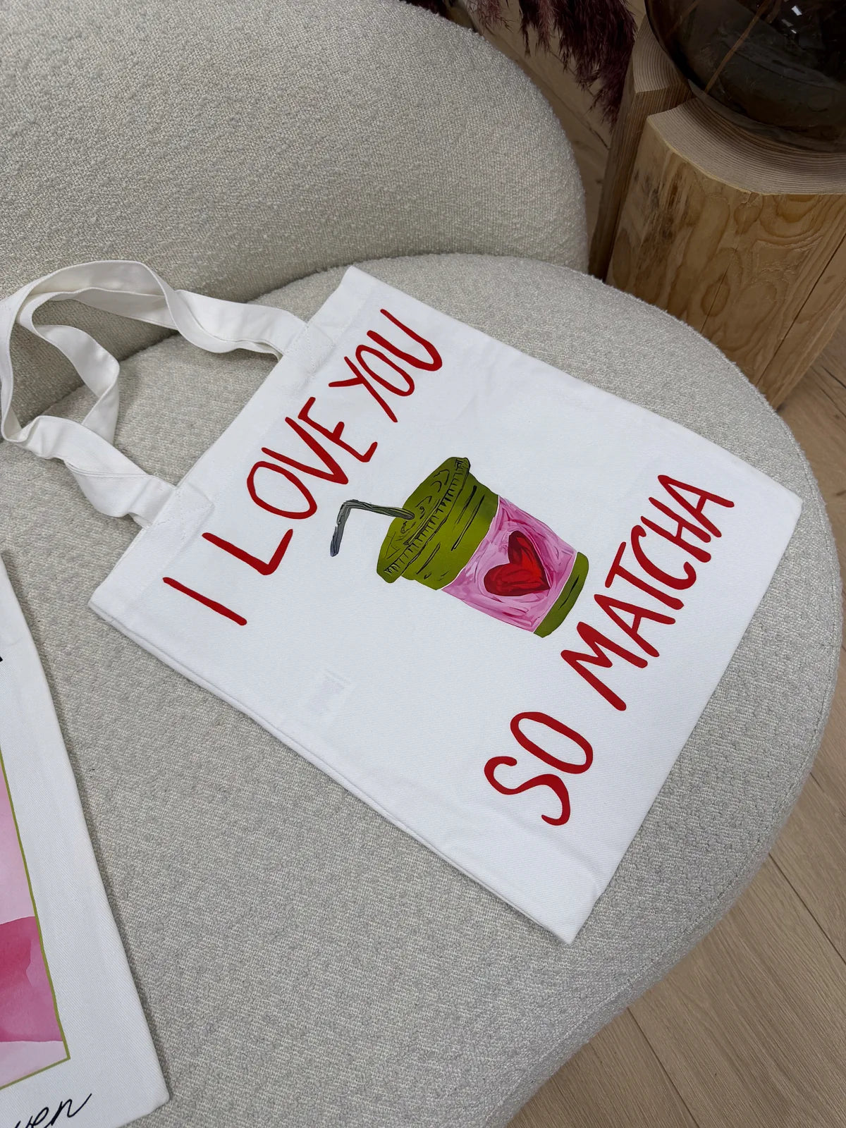 Tote bag "I love you so matcha" - Calibro Shop