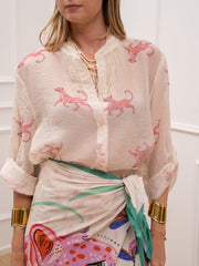 Camicia burro Leopardo rosa - HaveOne