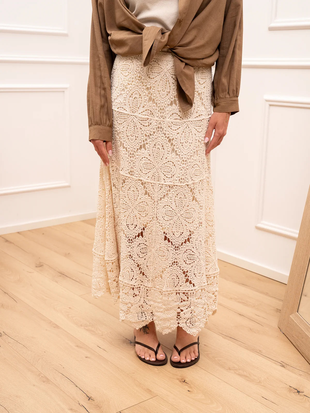 Gonna Ibiza crochet naturale - HaveOne