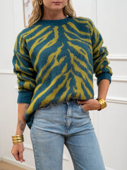 Maglia jacquard ottanio oversize - HaveOne