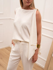 Blusa Madrid seta con dettaglio dorato - HaveOne