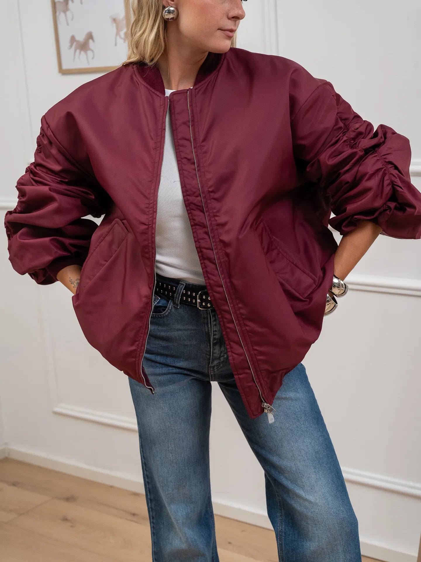 Bomber over Kate bordeaux - Aniye By