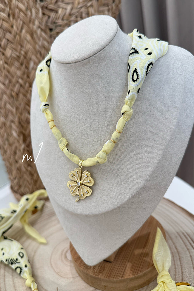 Collana bandana gialla - Badhnati
