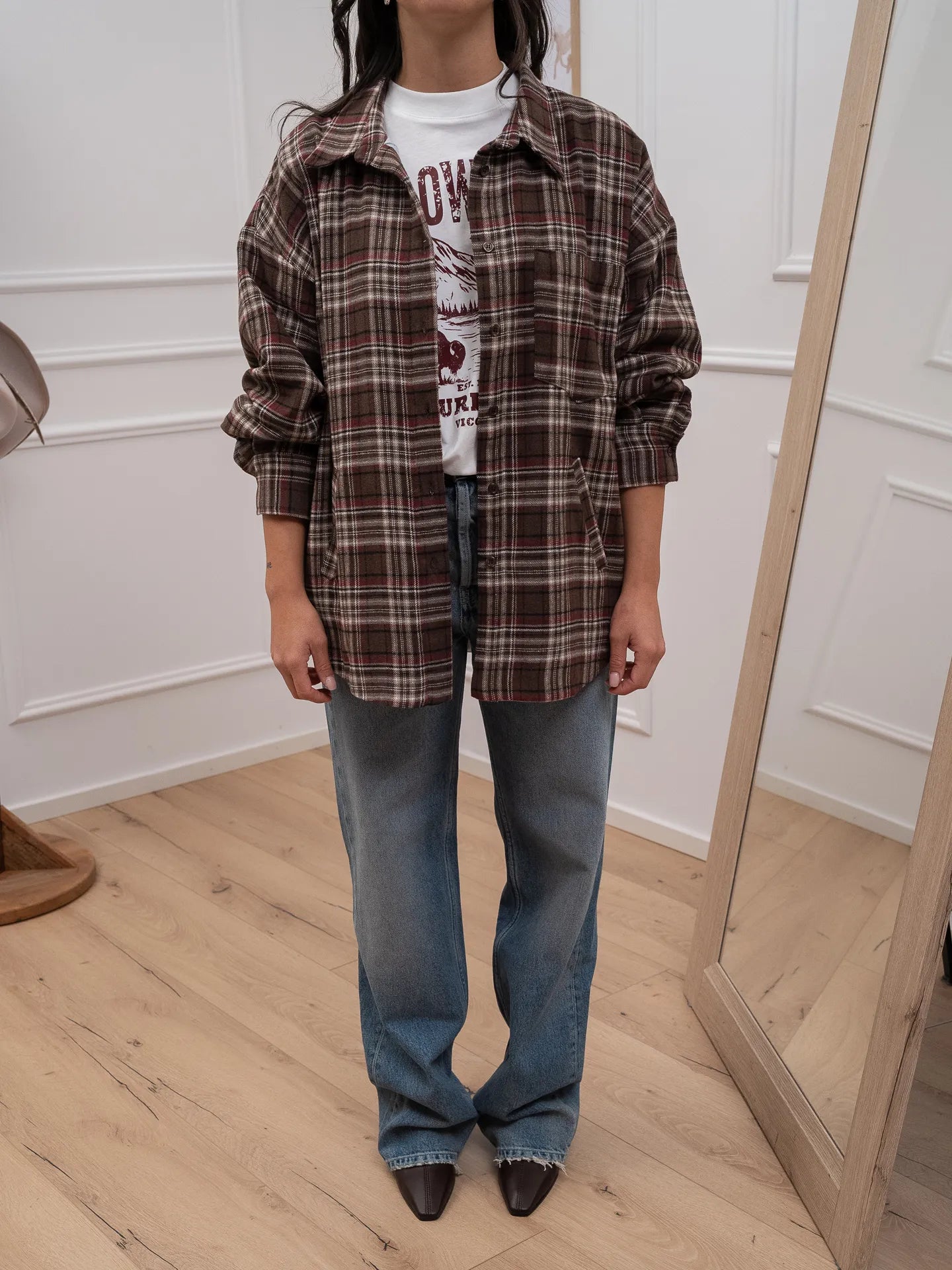 T shirt "Yellowstone" logo bordeaux - Vicolo