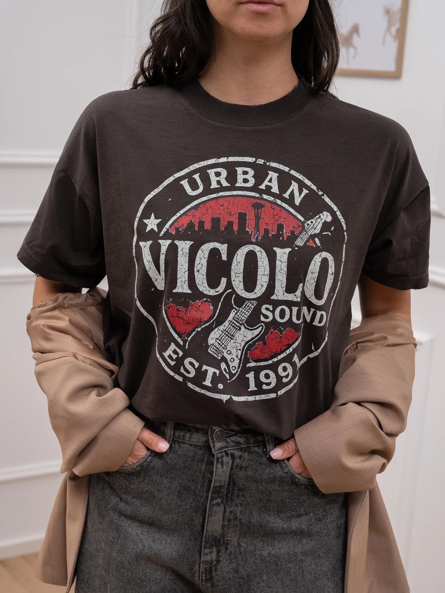 T shirt "Urban" moro destroy - Vicolo
