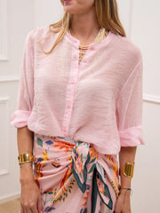 Camicia coreana rose in lyocell - HaveOne