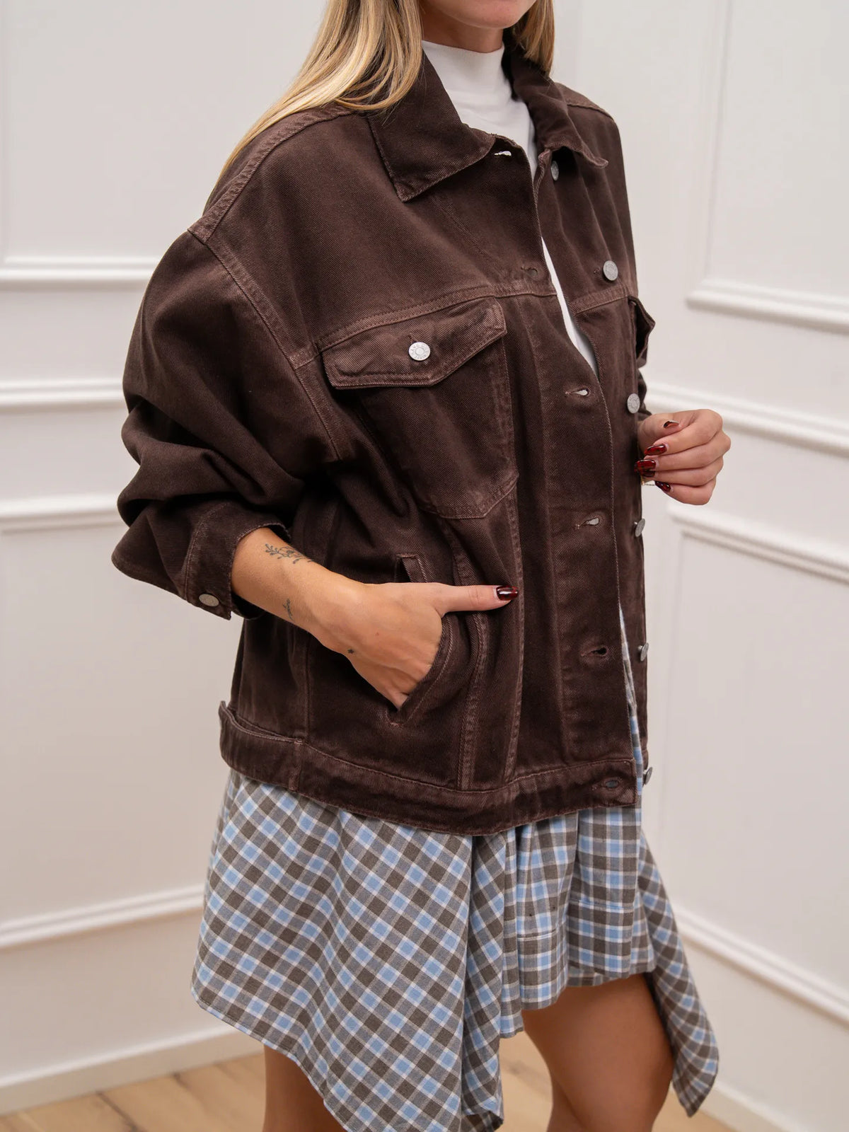 Giacca in denim washed - HaveOne