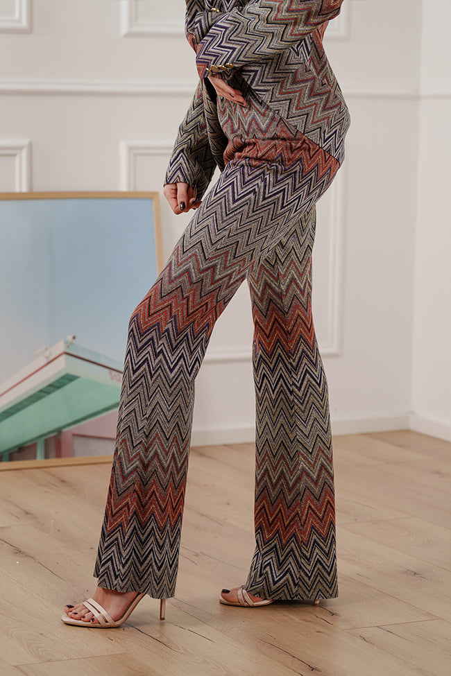 Pantaloni Missoni ruggine e blu - Vicolo