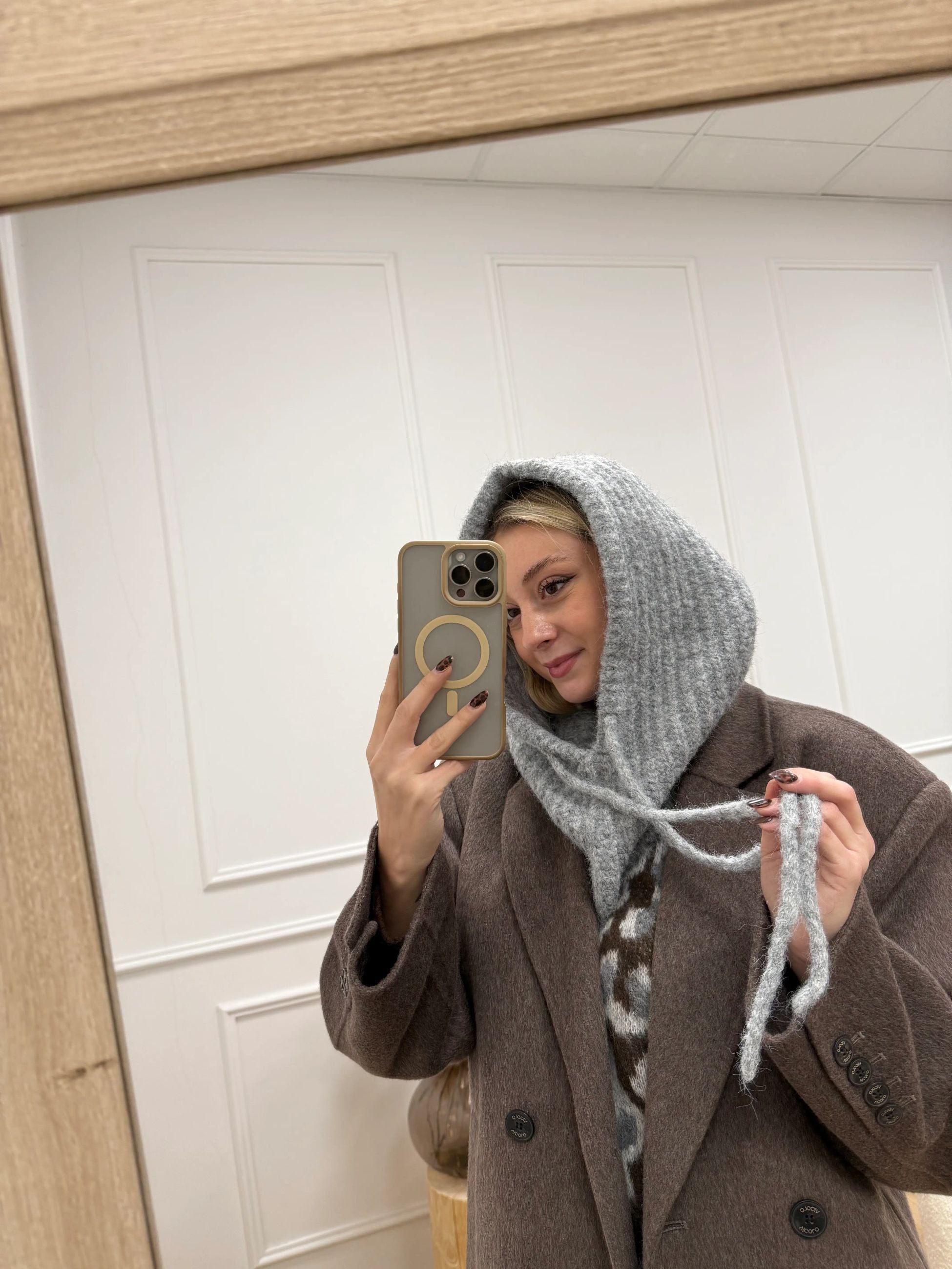 Balaclava Katherine grigio - JJXX