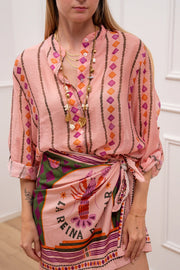 Camicia rosa fantasia mini Rombi - HaveOne