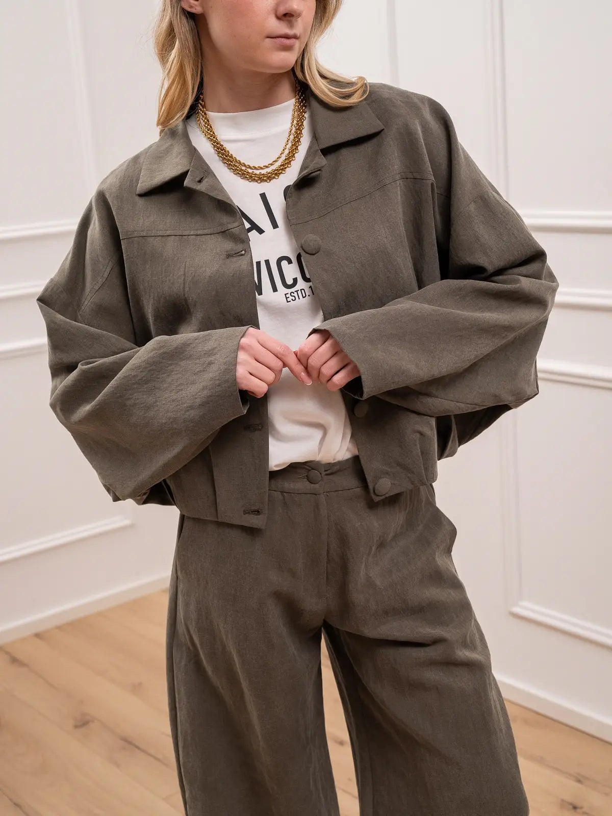 Bomber in lyocell salvia - Vicolo