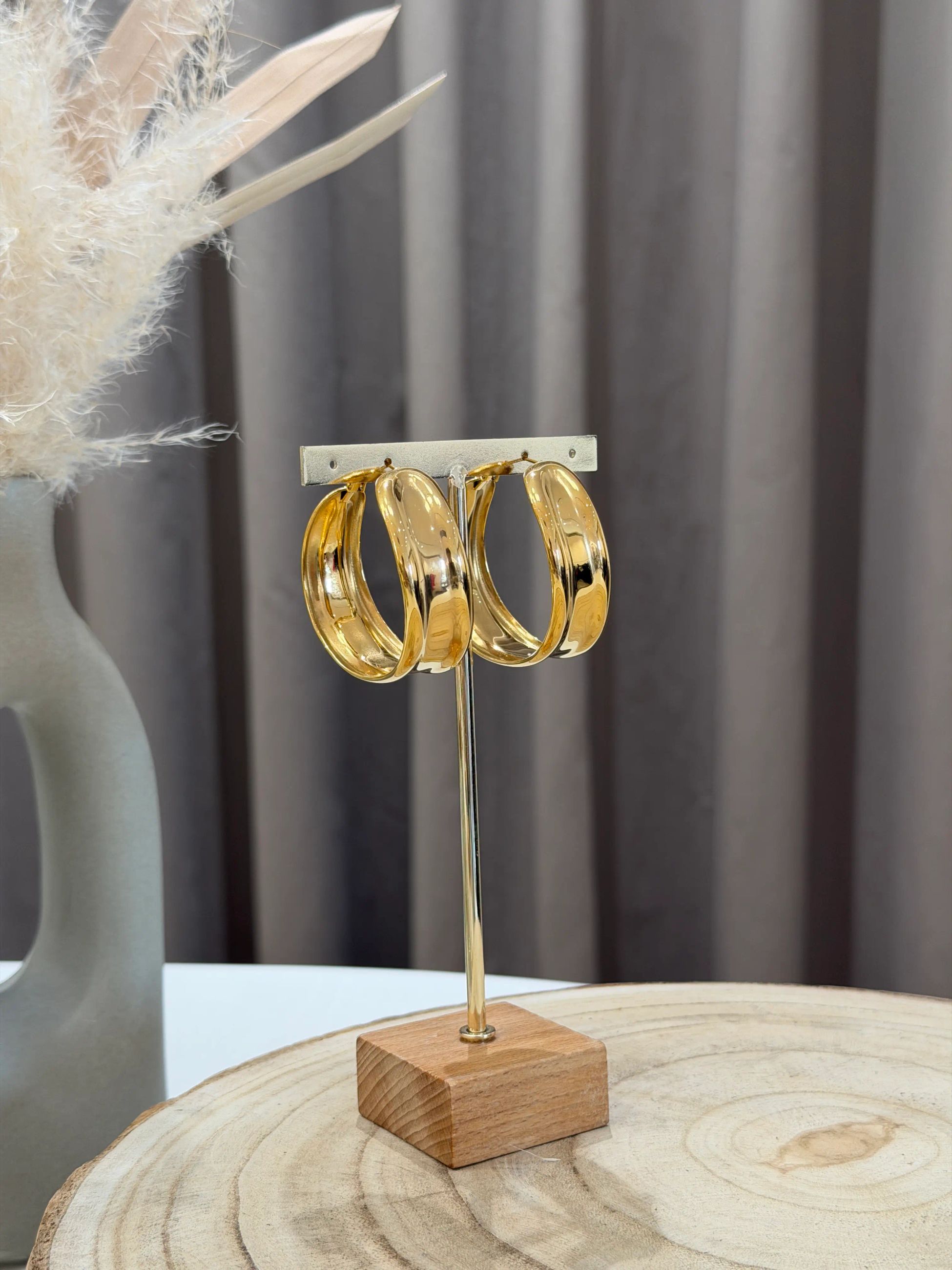 Orecchini cerchio lux oro - Calibro Shop