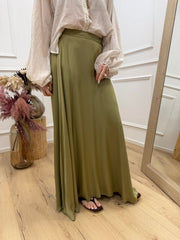 Gonna in satin muschio con molla sul retro - HaveOne
