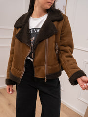 Montone scamosciato moro fit corto - HaveOne