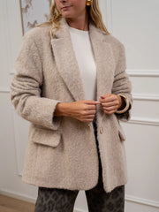Cappotto corto beige oversize - HaveOne