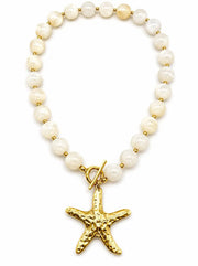 Collana Balls Star avorio - Calibro Shop