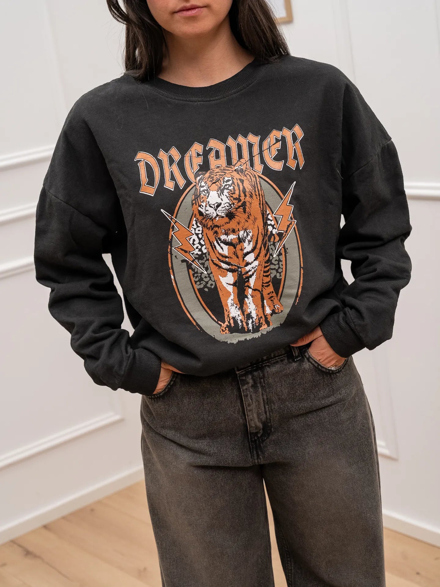 Felpa Dreamer grigio scuro - HaveOne