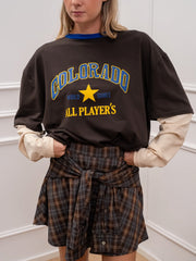 T shirt Colorado con manica a contrasto - HaveOne