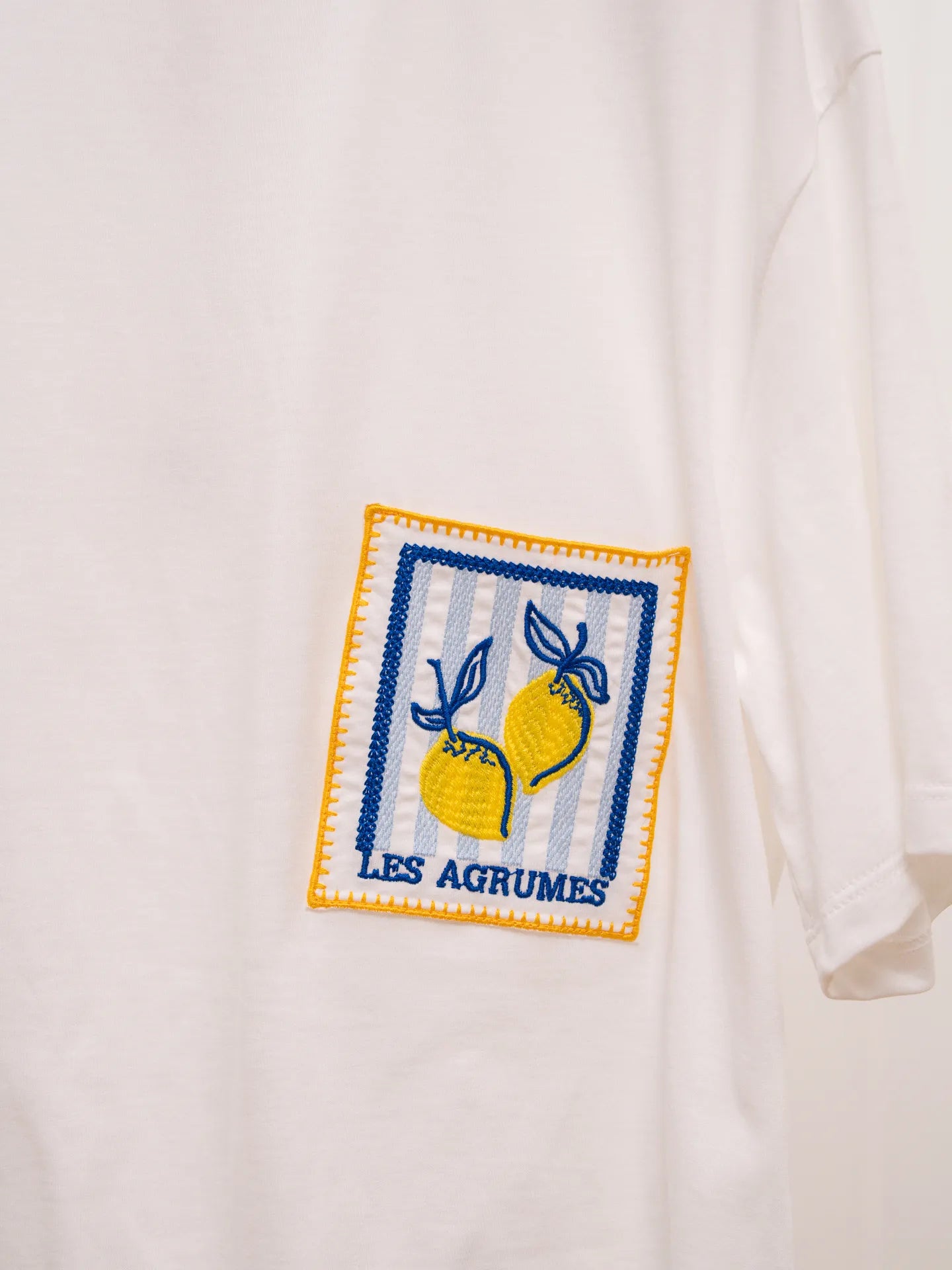 T shirt panna patch Agrumes - Tensione In