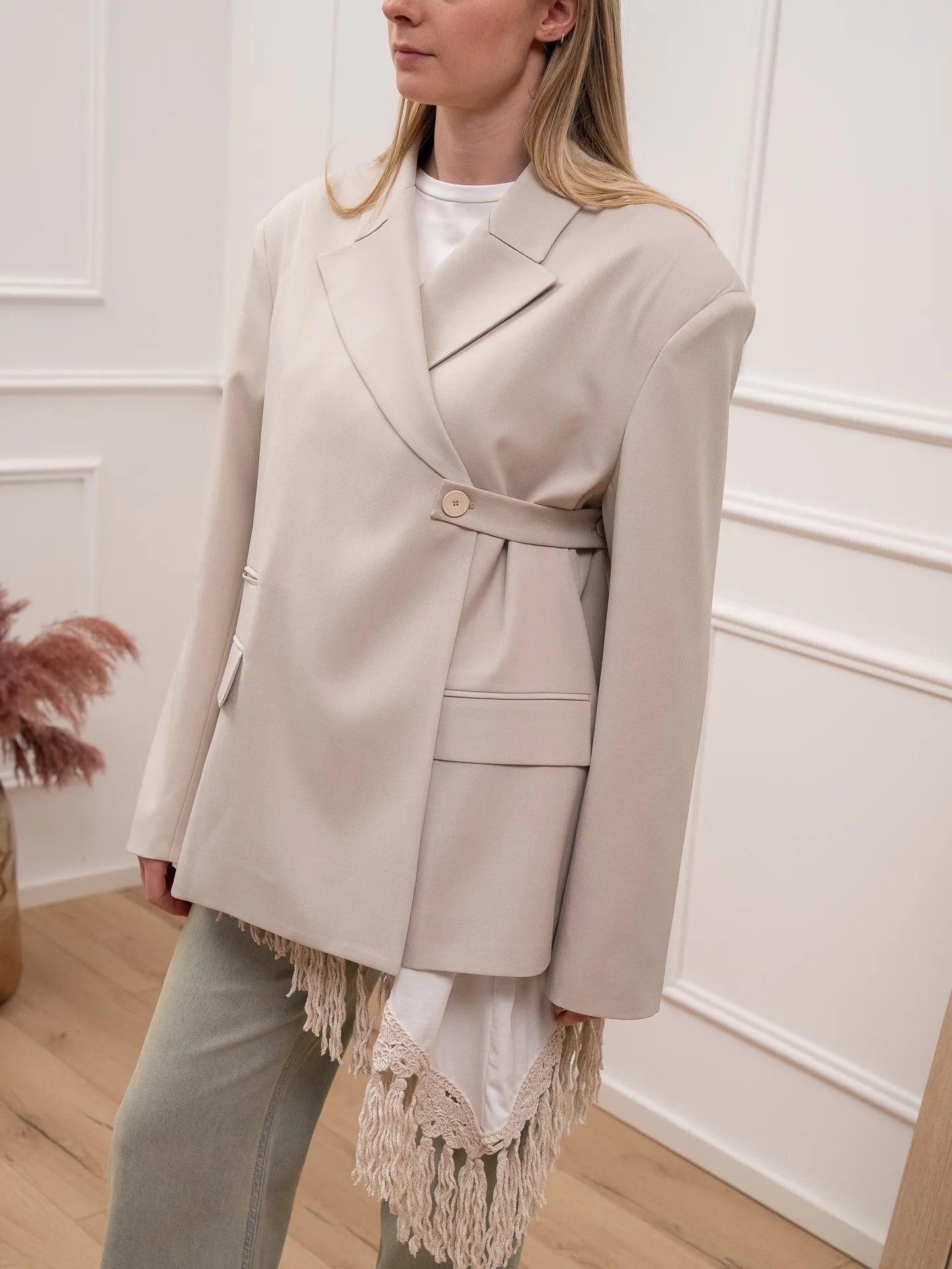 Giacca over gesso con fascetta - HaveOne