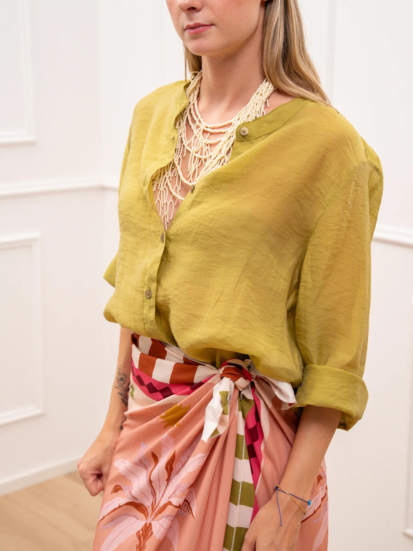 Camicia Korean olio in lyocell - HaveOne