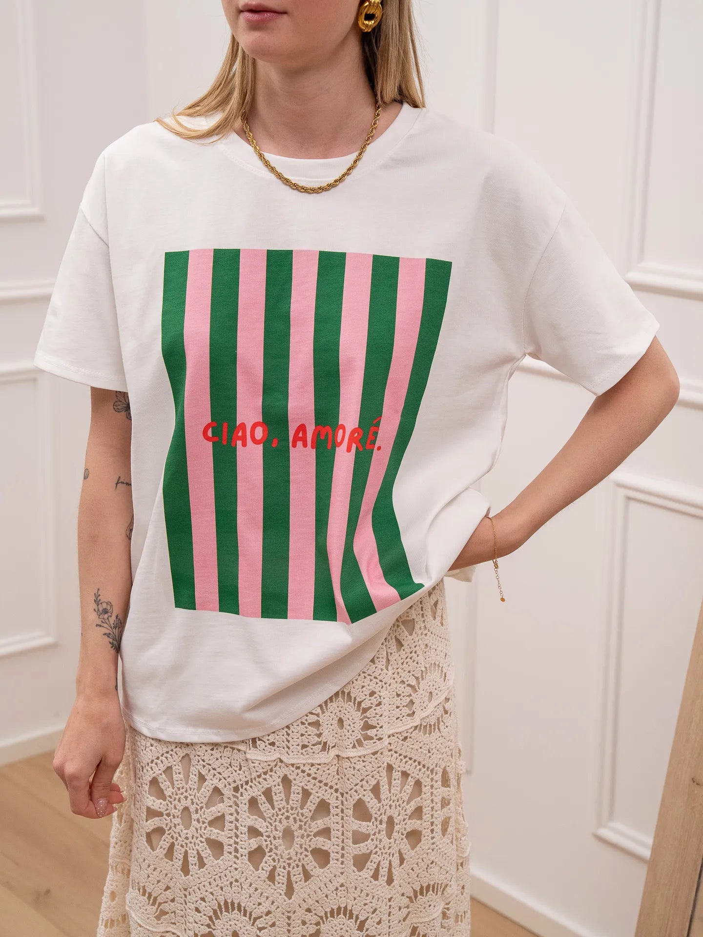 T shirt print Ciao amore - Calibro Shop