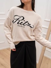 Maglia girocollo Ritz panna - Tensione In